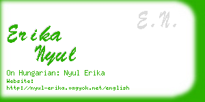 erika nyul business card